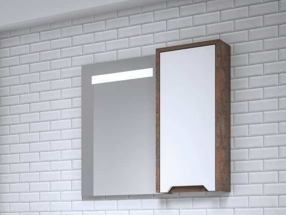 ГОРНО ШКАФЧЕ LAGO 30 CM WHITE LAC/BROWN STONE ORKA