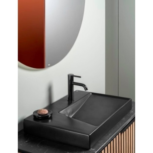 УМИВАЛНИК ЗА ВЪРХУ ПЛОТ HORIZON MATT BLACK 600/420 ММ A32727608B ROCA