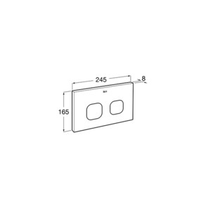 ДВОЕН БУТОН ACTIVE ONE AC3 ЧЕРЕН МАТ A890174006 ROCA