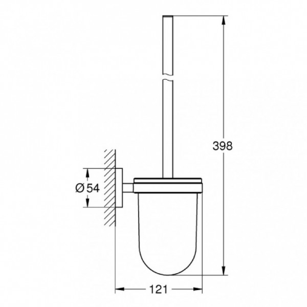 ПОСТАВКА ЗА ТОАЛЕТНА ЧЕТКА ESSENTIALS BRUSHED WARM SUNSET 40374DL1 GROHE