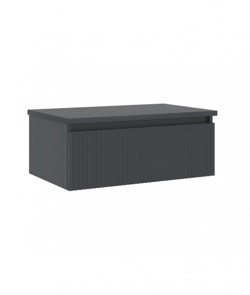 МЕБЕЛ ЗА БАНЯ ДОЛЕН ШКАФ LENTIA 80 CM MATT ANTHRACITE PVC ФОЛИО ORKA