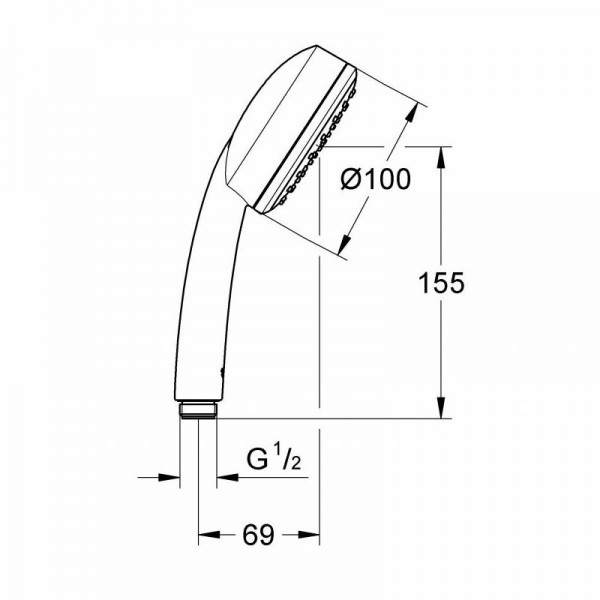 РЪЧЕН ДУШ PROMO TEMPESTA COSMOPOLITAN 100 27574002 GROHE