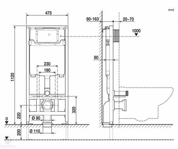 СТРУКТУРА ЗА ВГРАЖДАНЕ ACTIVE ONE A89006002E ROCA