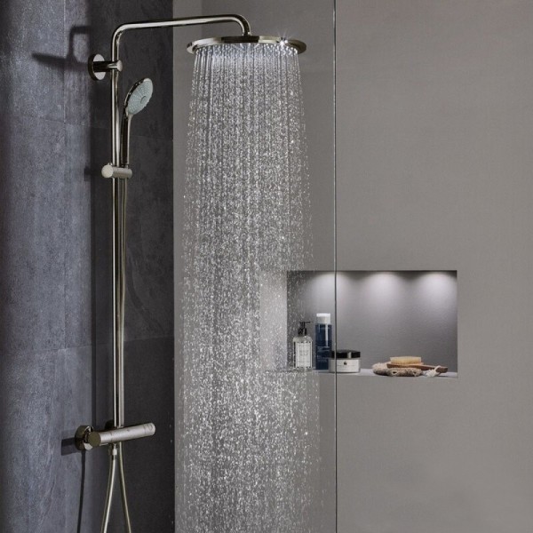 ДУШ СИСТЕМА С ТЕРМОСТАТ EUPHORIA SYSTEM 310 BRUSHED HARD GRAPHITE 26075AL0 GROHE