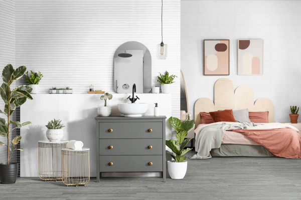ПЛОЧКИ ЗА БАНЯ WHITE МАТЕ DUNE DECORADO 25/75 СМ KEROS