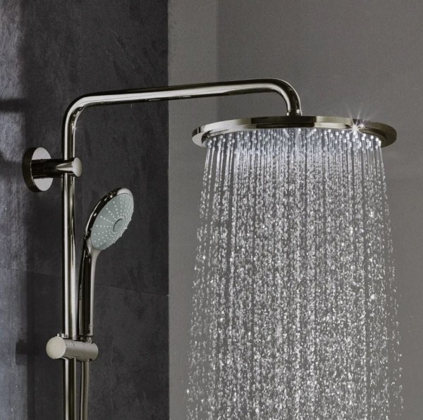 ДУШ СИСТЕМА С ТЕРМОСТАТ EUPHORIA SYSTEM 310 BRUSHED HARD GRAPHITE 26075AL0 GROHE