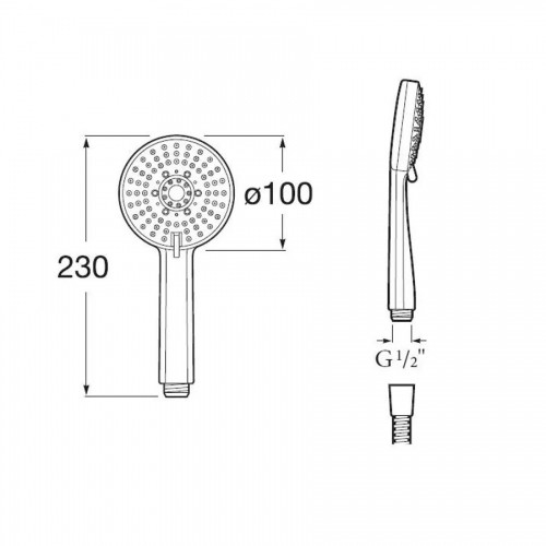 ДУШ СЛУШАЛКА STELLA 100/1 A5B9B03C00 ROCA