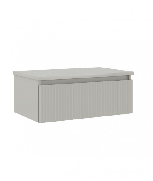 МЕБЕЛ ЗА БАНЯ ДОЛЕН ШКАФ LENTIA 80 CM MATT CASHMERE PVC ФОЛИО ORKA
