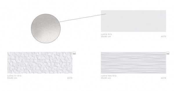 ПЛОЧКИ ЗА БАНЯ LUSTRE GRIS 30/90 СМ KEROS