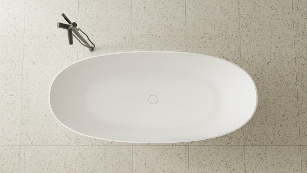 СВОБОДНОСТОЯЩА ВАНА LAGO MATE WHITE SOLID 150/72 СМ ZENON