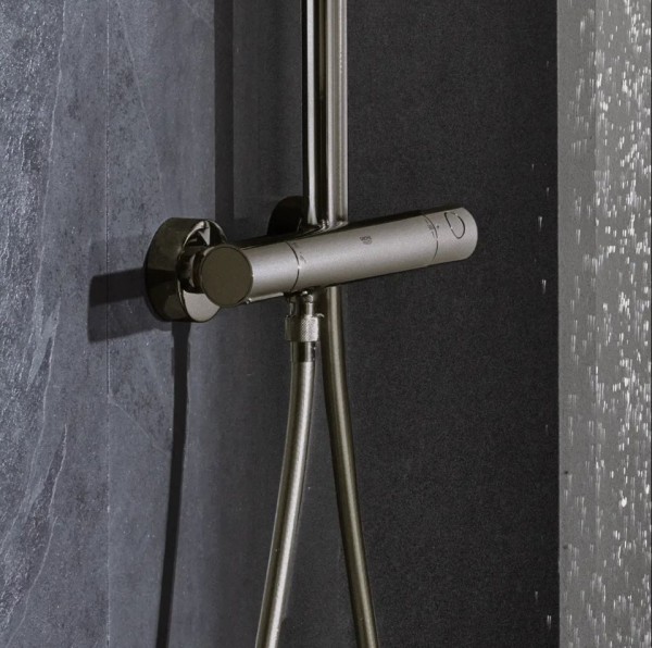ДУШ СИСТЕМА С ТЕРМОСТАТ EUPHORIA SYSTEM 310 BRUSHED HARD GRAPHITE 26075AL0 GROHE