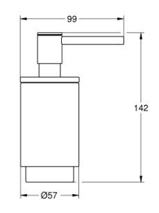 ДОЗАТОР ЗА ТЕЧЕН САПУН SELECTION PHANTOM BLACK 41218KF0 GROHE