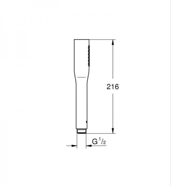РЪЧЕН ДУШ СТИК EUPHORIA COSMOPOLITAN BRUSHED HARD GRAPHITE 27400AL0 GROHE